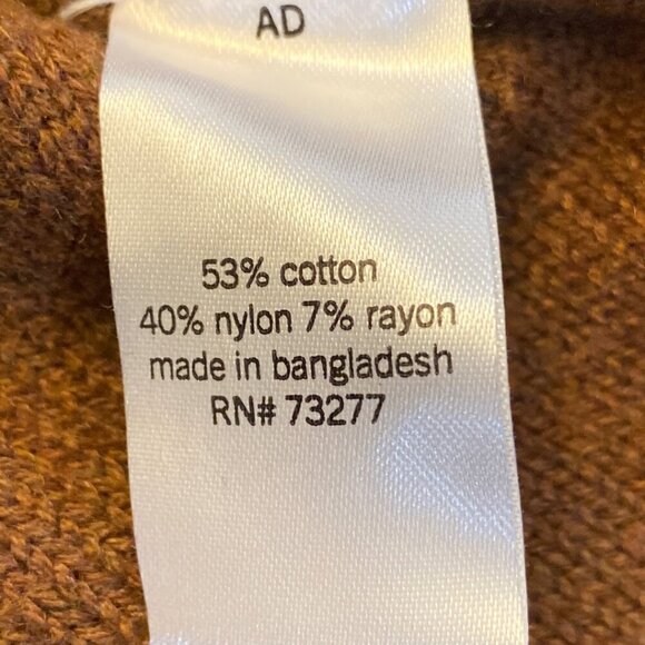 Sonoma Cable Knit Sweater In Warm Chestnut Brown - Size Large - Picture 10 of 14